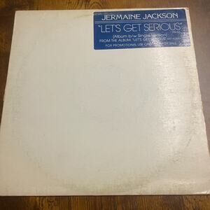 JERMAINE JACKSON Let's Get Serious 1980 U.S. 2 Track White Label Promo 12inch)